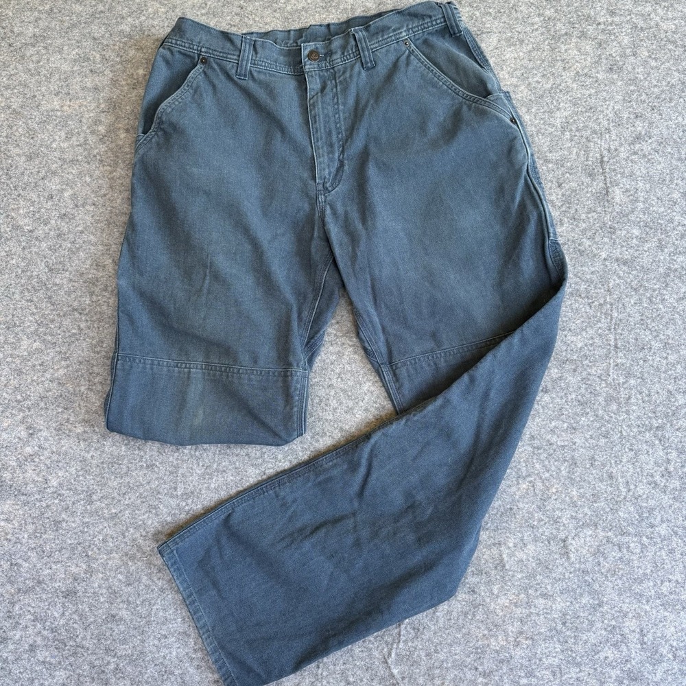 Patagonia Workwear Pants Men's 36 Double Knee Canvas Blue Denim